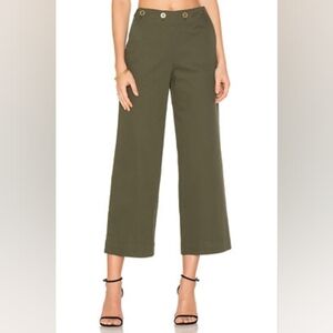 Theory Namid TS Sailor Style 100% Cotton Wide Leg Pants